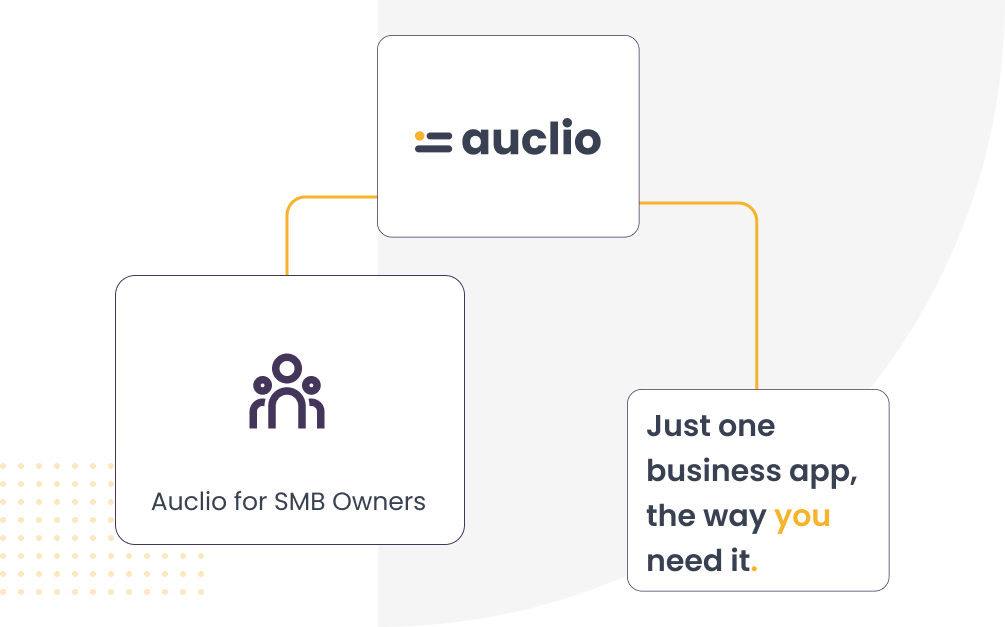 Auclio low-code/ no-code platform for small and medium business owners