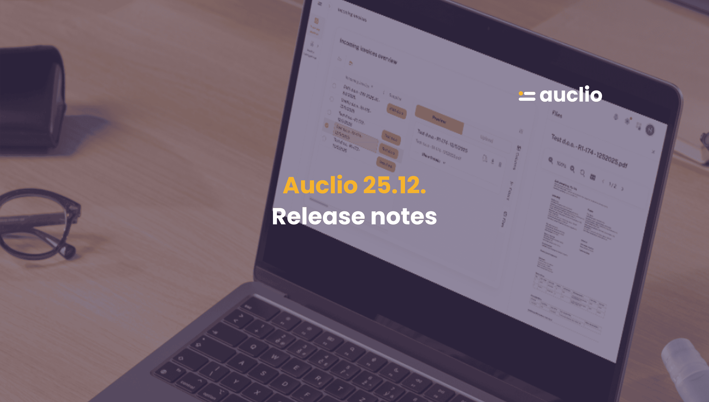 Auclio release notes: 25.12