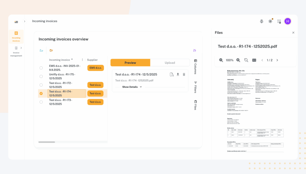 Auclio document management capabilities