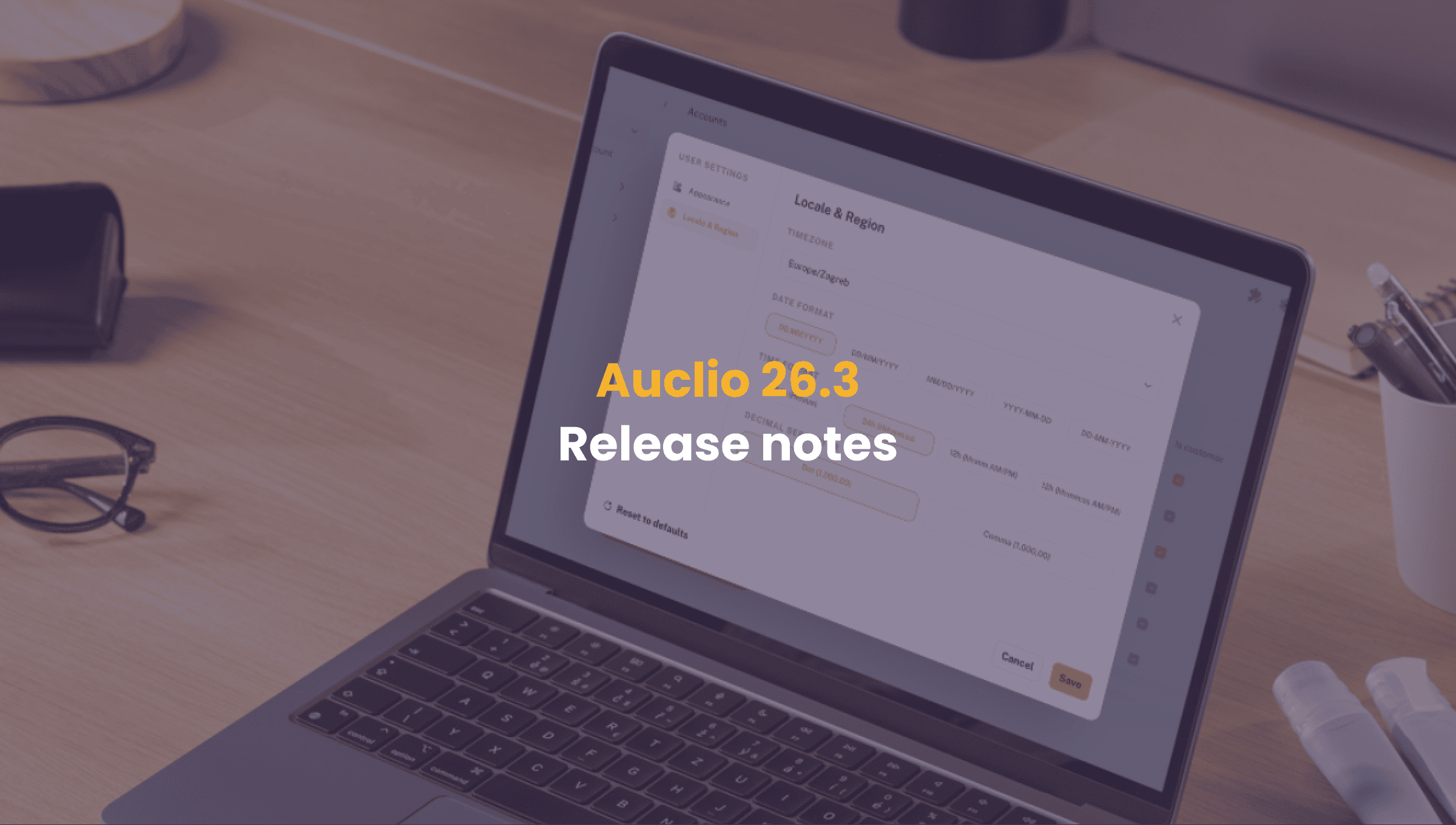 Auclio 26.3: Enhancing data management and user experience
