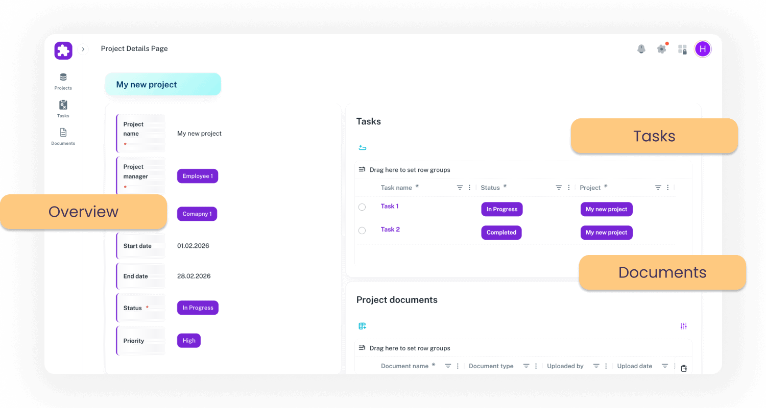 Operations & project management applications