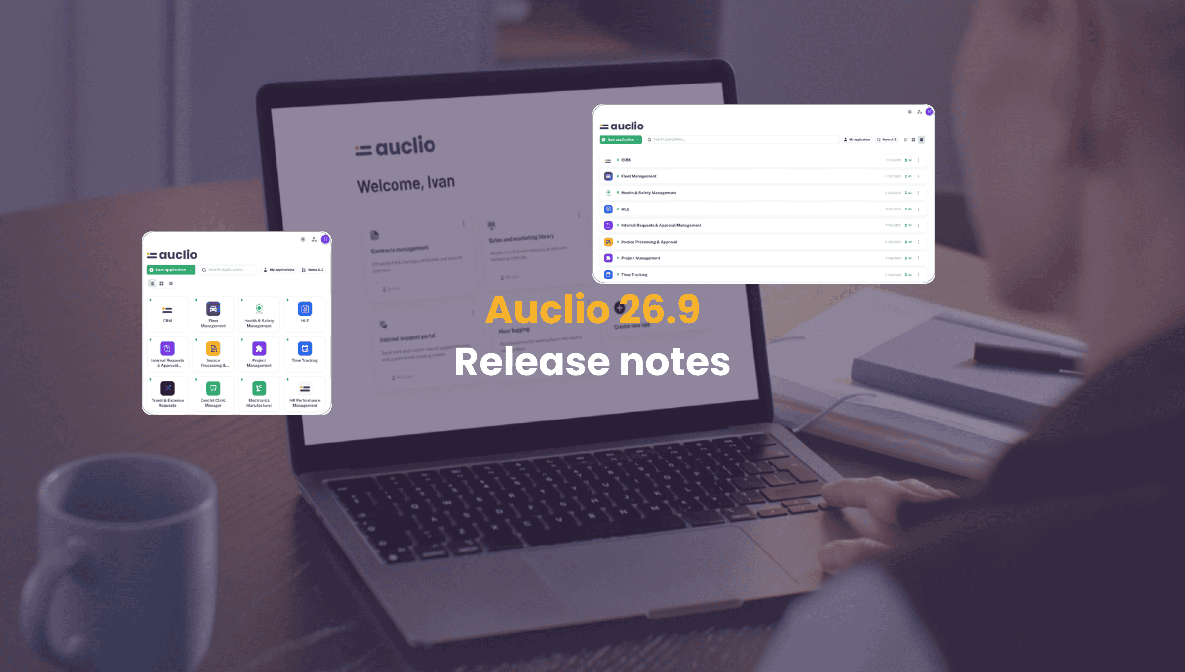 Auclio 26.9: Homepage Redesign, Create Permissions